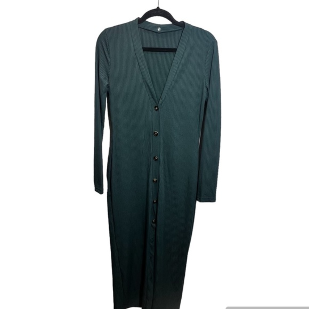 NWT Cider Button Front Ribbed Maxi Dress‎
